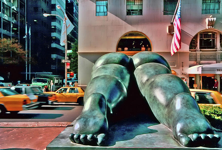 Botero Cheeks on Park Avenue Photograph by Allen Beatty