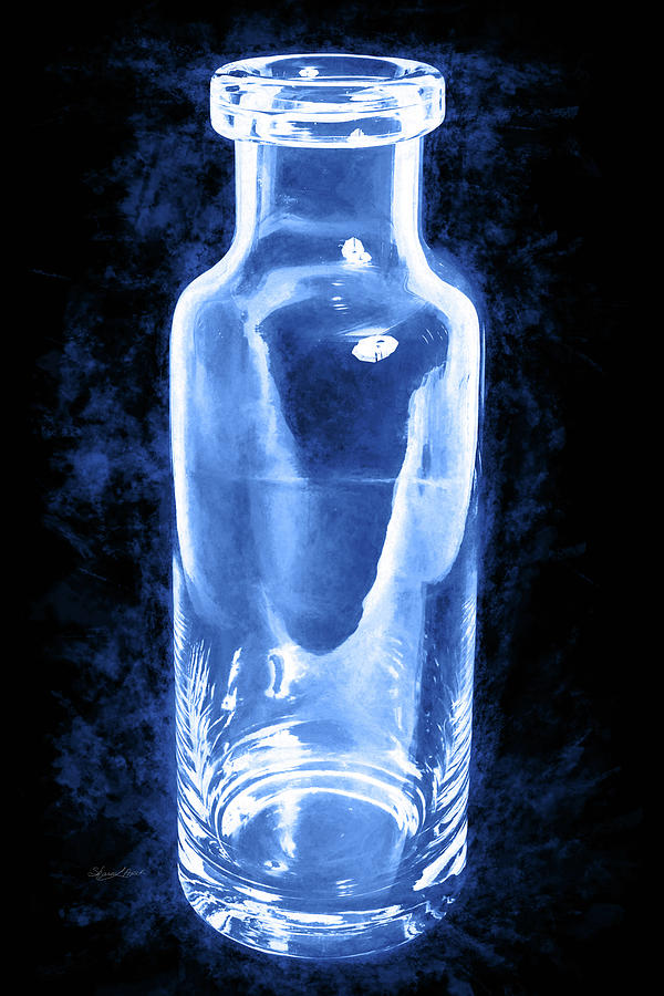 Bottle In Blue Photograph