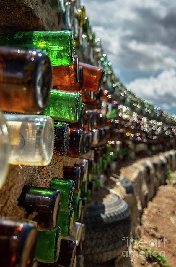 Bottle Wall Photograph by Stephen Whalen