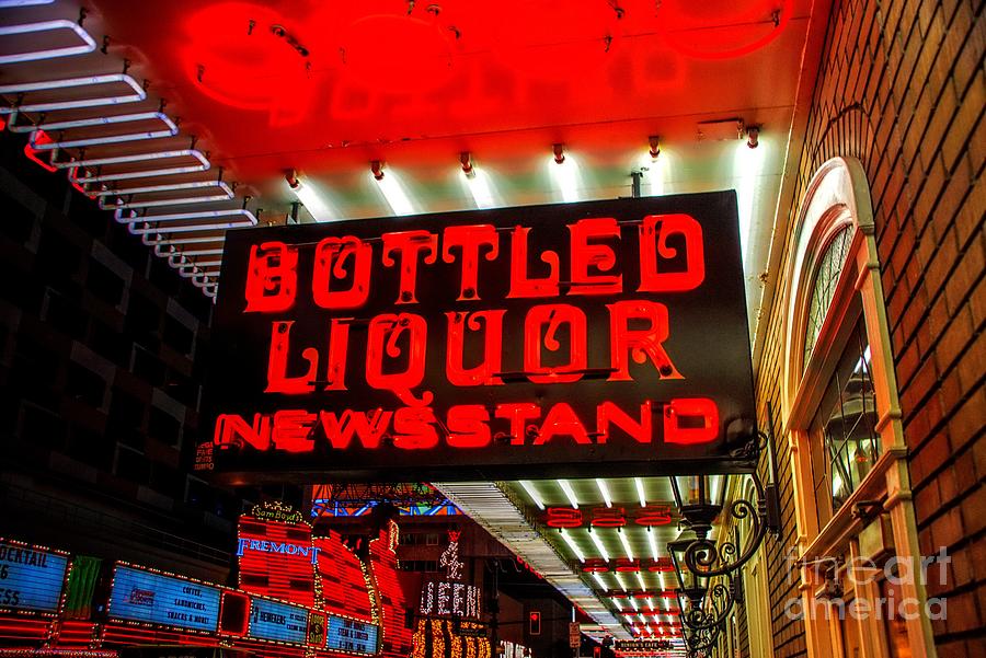Bottled Liquor Photograph by Rodney Lee Williams