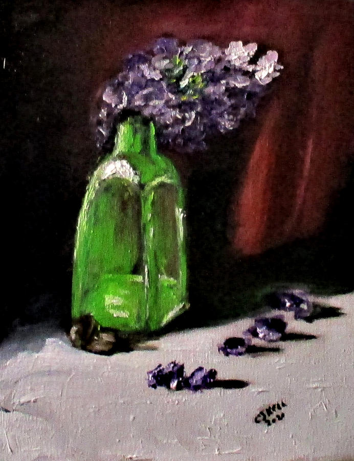 Bottled Purple No2. Painting by Clyde J Kell