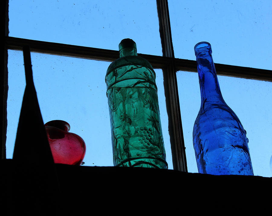Bottles Against the Sky Photograph by Lee Darnell