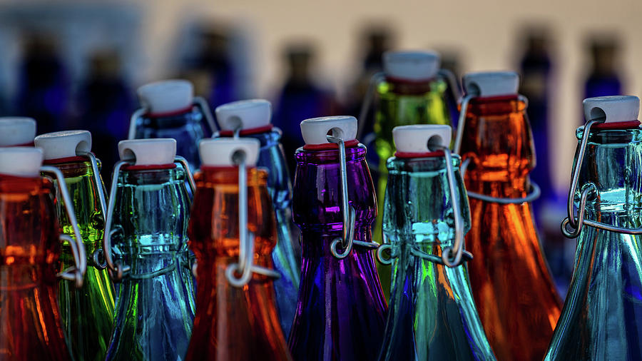 Bottles Photograph by Jay Stockhaus