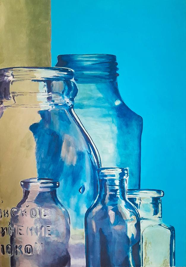 Bottles Painting by John Neeve