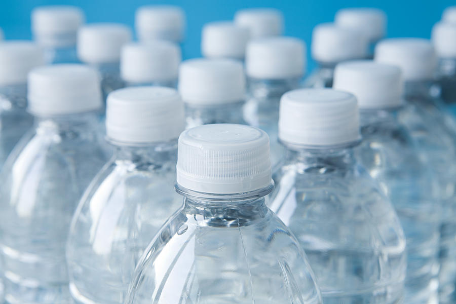 Bottles of mineral water Photograph by Image Source