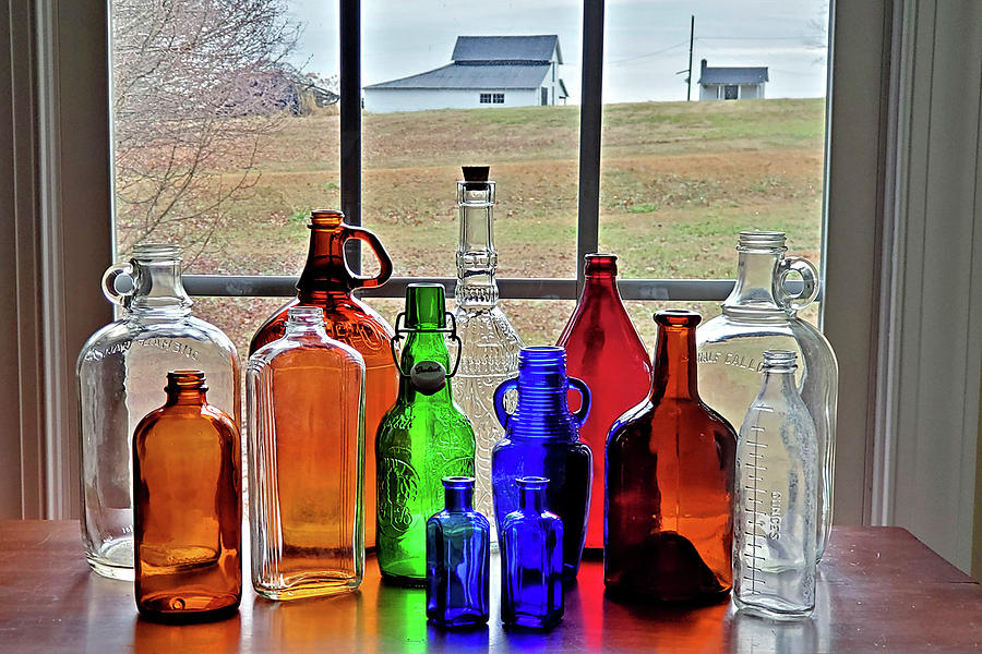 Bottles on the Farm by Nadine Lewis Bottles on the Farm by Nadine Lewis