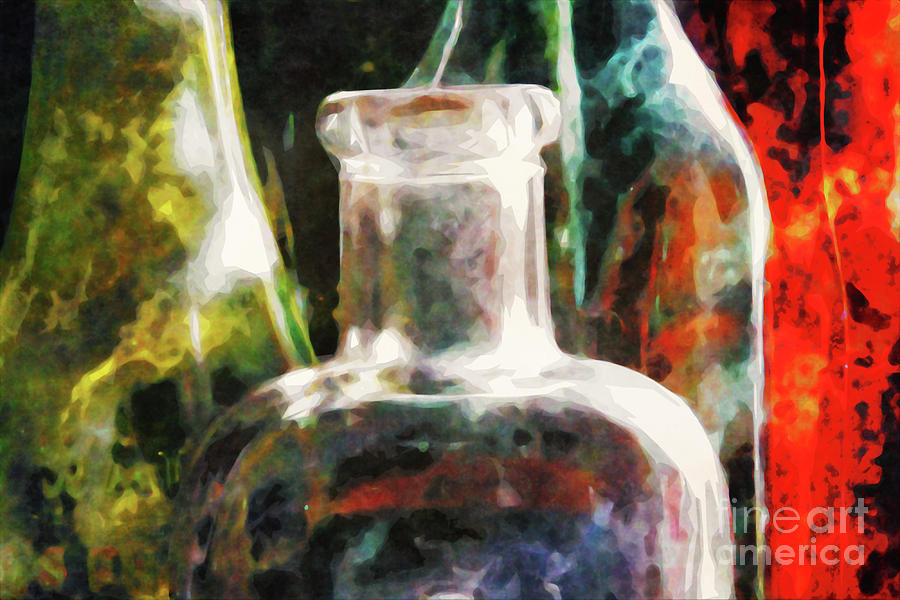 Bottles Still Life Digital Art by Phil Perkins