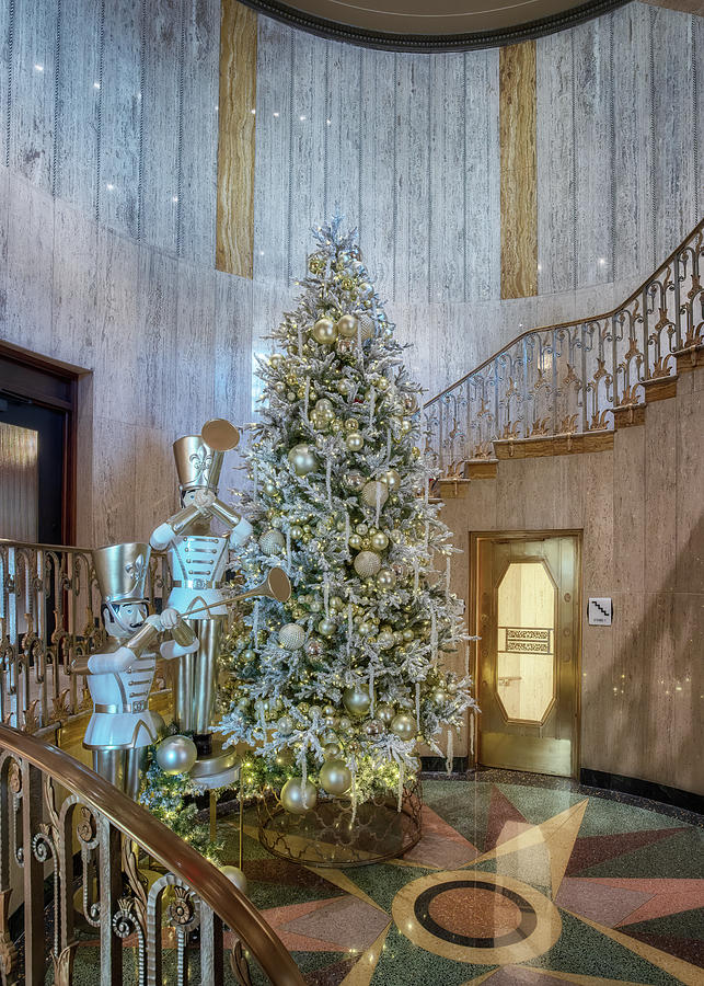 Bottleworks Hotel - Christmas Staircase Photograph by Susan Rissi Tregoning