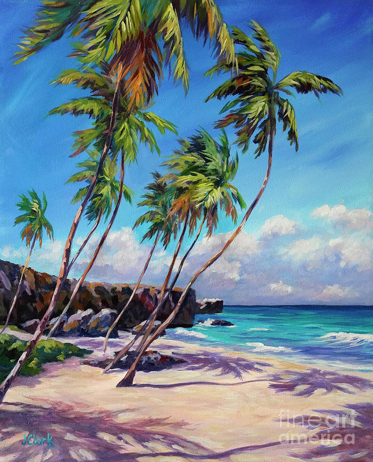 Bottom Bay Beach Barbados Painting