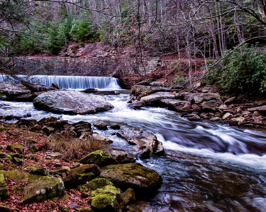 Waterfall Photograph - Bottom Waterfall At Glade Creek by Flees Photos