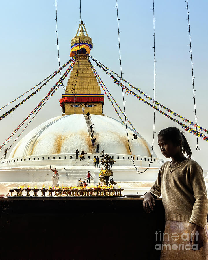 Boudha Stupa Photograph by Tom Watkins PVminer pixs