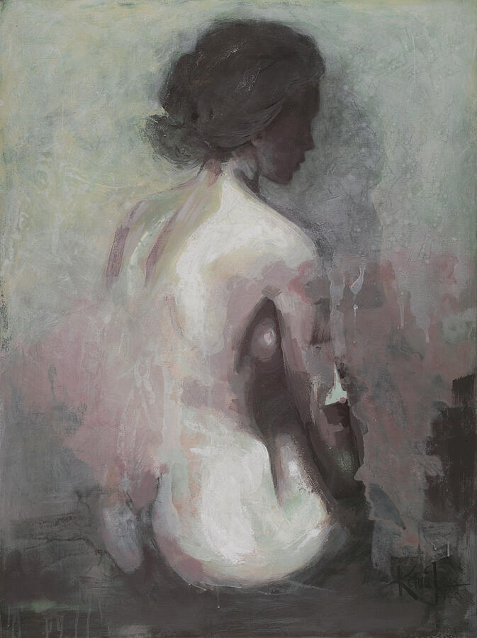 Boudoir Woman Painting by Konni Jensen