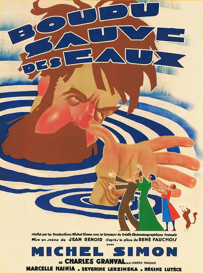 Boudu Saved from Drowning, 1932 Mixed Media by Movie World Posters