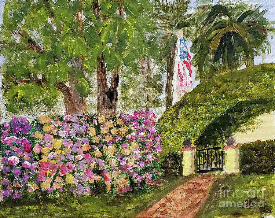 Bougainvillea In Old Floresta Painting