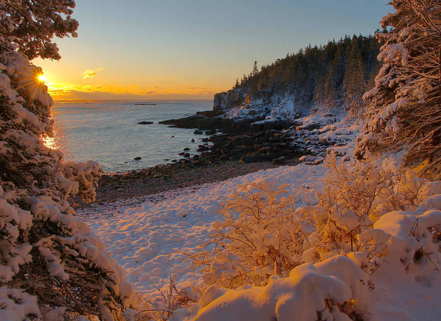 Boulder Beach Winter Sunrise Photograph by Stephen Vecchiotti - Pixels