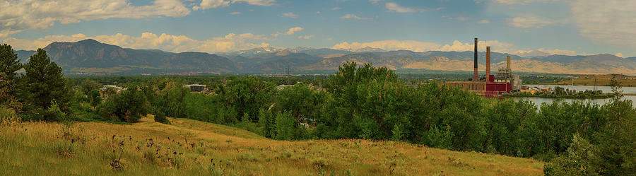 University Photograph - Boulder Colorado Power Station Panorama PT 1 by James BO Insogna
