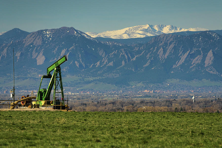 Boulder County Colorado Oil And Gas Photograph
