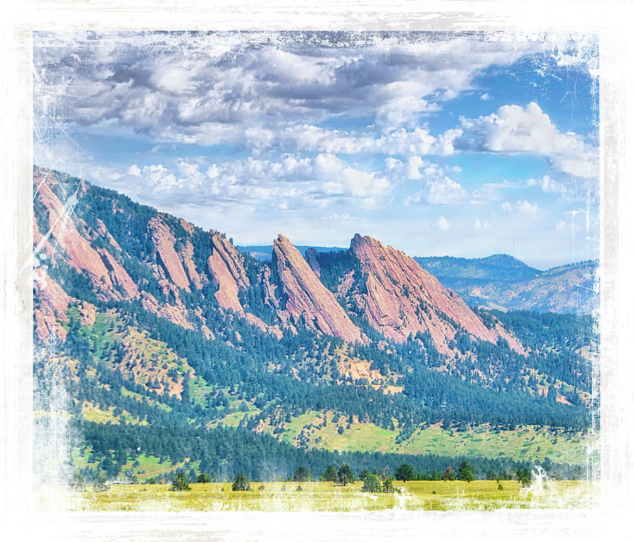 Boulder Flatirons Colorado - photograph by Ann Powell Photograph by Ann Powell
