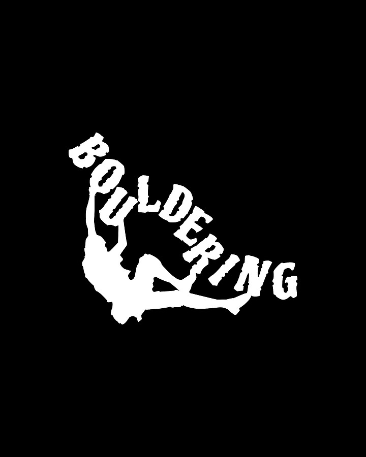 Bouldering Boulderer Climbing Digital Art by ShirTom Fine Art America