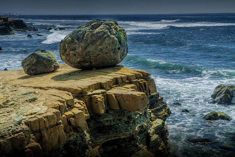 Boulders above the Tide Pools on Point Loma Peninsula Photograph by Randall Nyhof