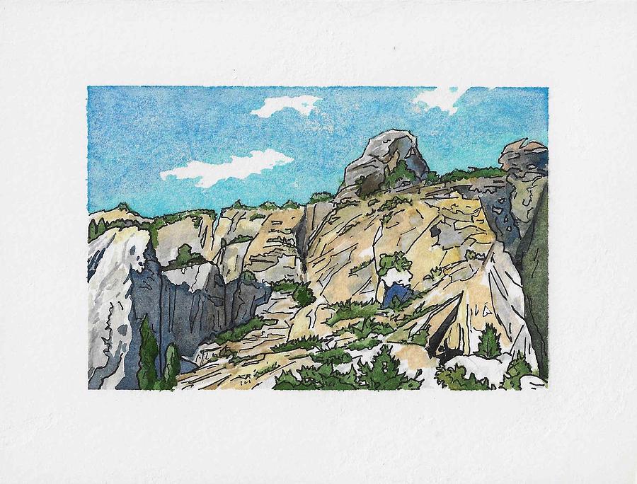 Boulders and Slopes Painting by Greg Miller