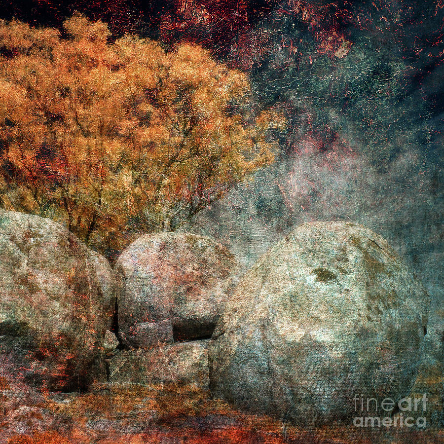 Boulders - Impression Photograph by Russell Brown