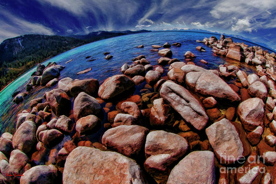 Boulders Sand Harbor Lake Tahoe Photograph by Blake Richards