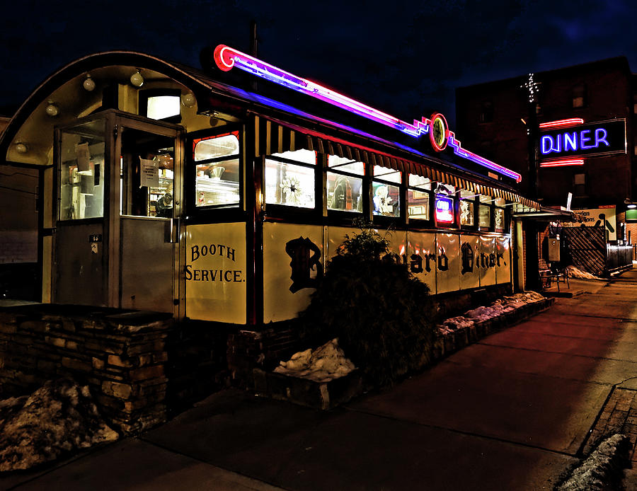 Boulevard Diner At Night Alternate Image Photograph