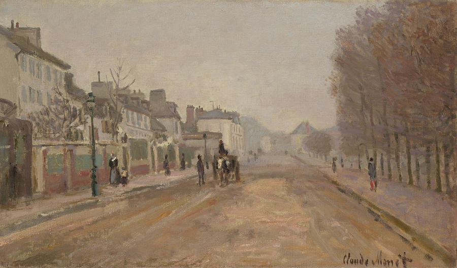 Claude Monet Painting - Boulevard Heoise, Argenteuil 1872 by Claude Monet. Original from the Yale University Art Gallery. Di by Romed Roni