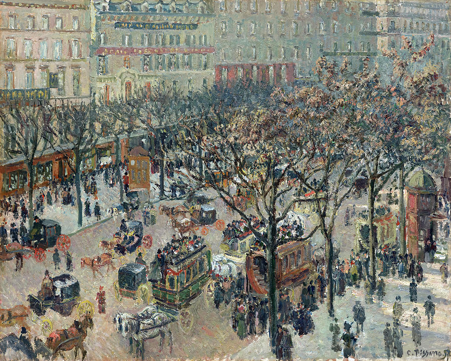 Boulevard Of The Italians By Camille Pissarro Painting