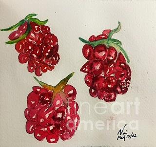 Bouncing Berries Painting by Nina Jatania