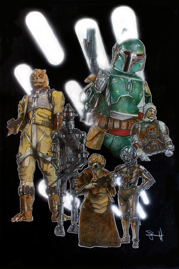 Bounty Hunters Painting by Sean Parnell