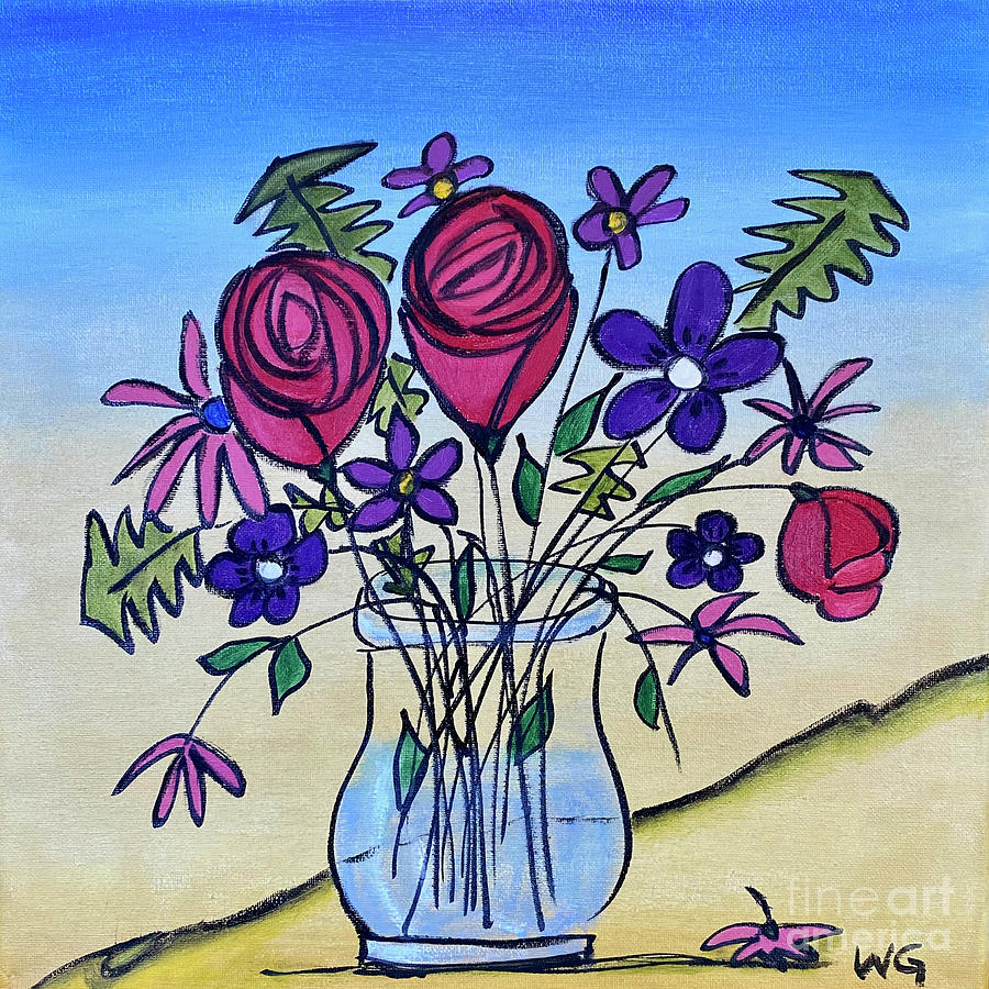 Bouquet 1 Painting by Wendy Golden