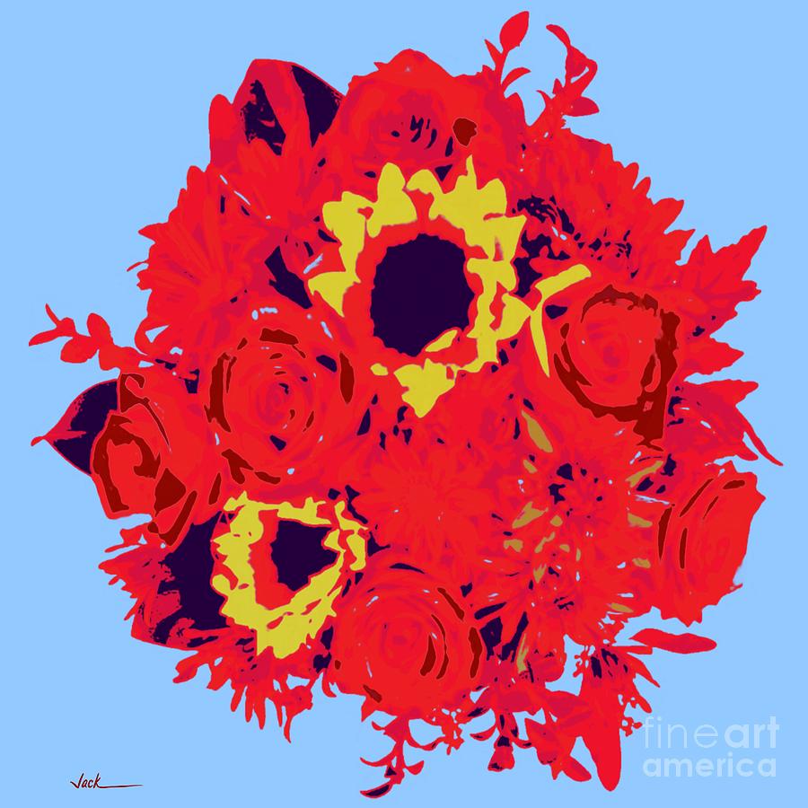 Bouquet Painting - Bouquet 1120 by Jack Bunds Bouquet Painting - Bouquet 1120 by Jack Bunds
