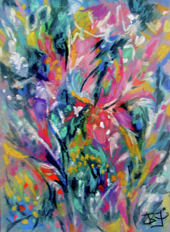 Bouquet 37 Painting by Jean Batzell Fitzgerald