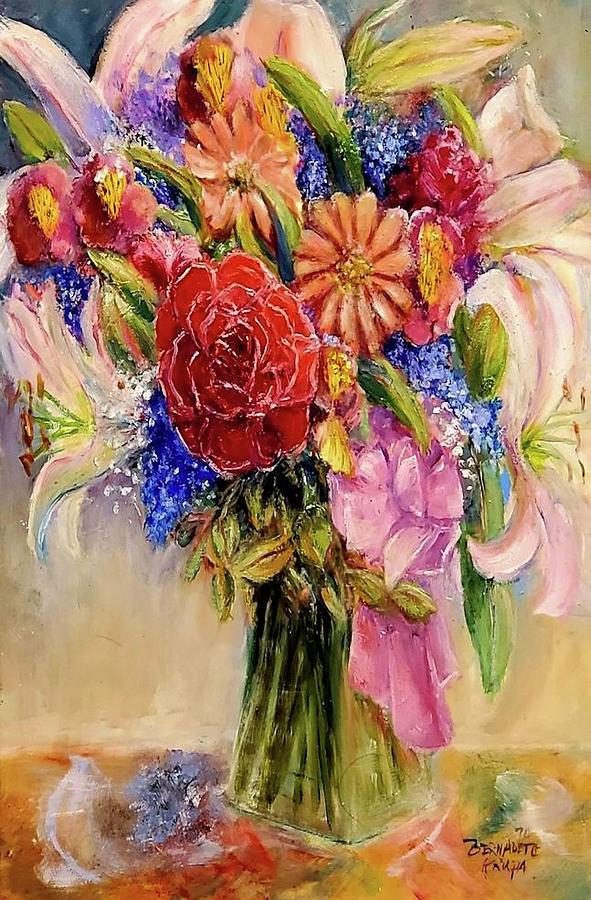 Bouquet  Painting by Bernadette Krupa