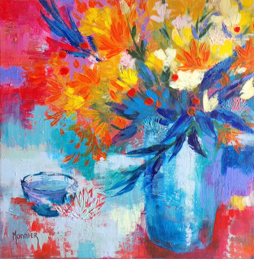 Bouquet de couleurs Painting by Cathy MONNIER - Fine Art America