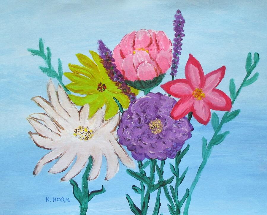 Flower Painting - Bouquet for You by Kathy Horn