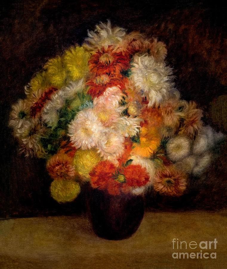 Bouquet of Chrysanthemums by Auguste Renoir  Photograph by Carlos Diaz