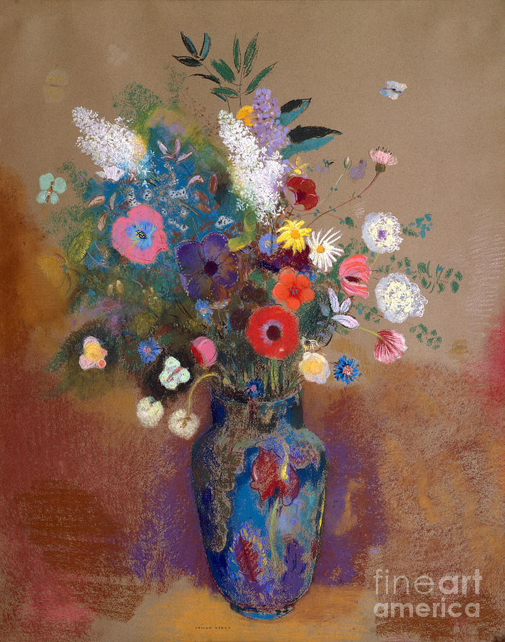 Bouquet of Flowers, c1903 Painting by Odilon Redon
