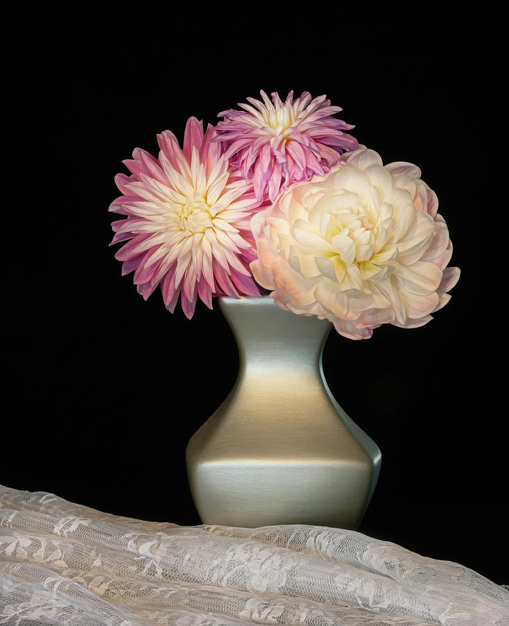 Bouquet of Pink Dahlias  Photograph by Sylvia Goldkranz