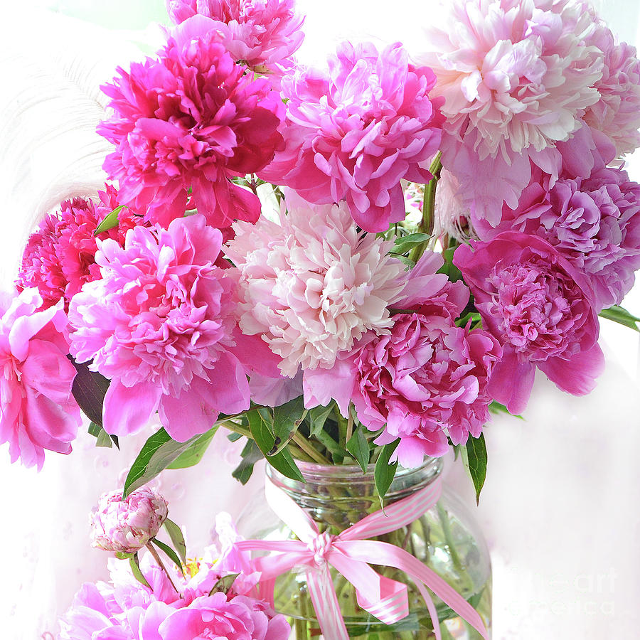 Peony charm bouquet in San Marino, CA