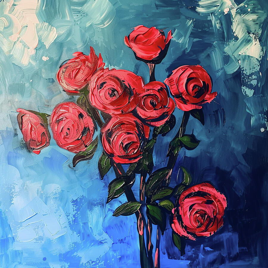 Bouquet Of Roses #3 Painting