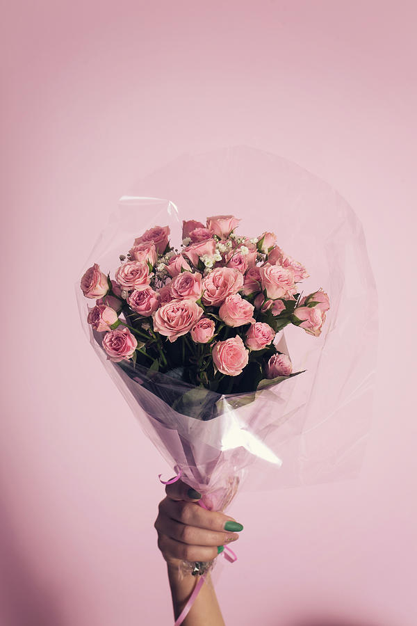 Bouquet of small roses, close-up Photograph by Iuliia Malivanchuk