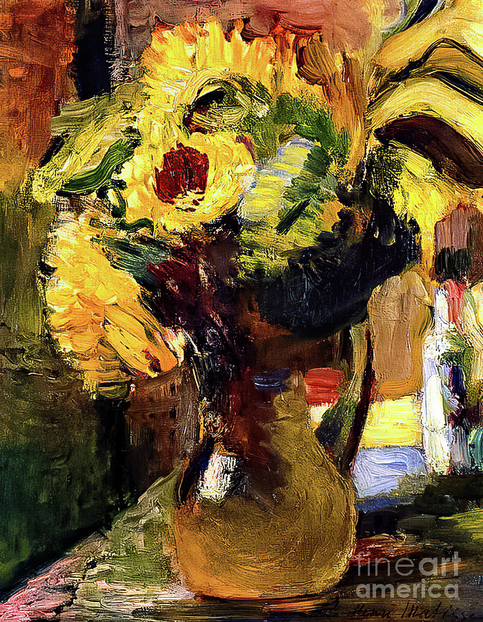 Bouquet Of Sunflowers By Henri Matisse Painting By Henri Matisse Fine Art America