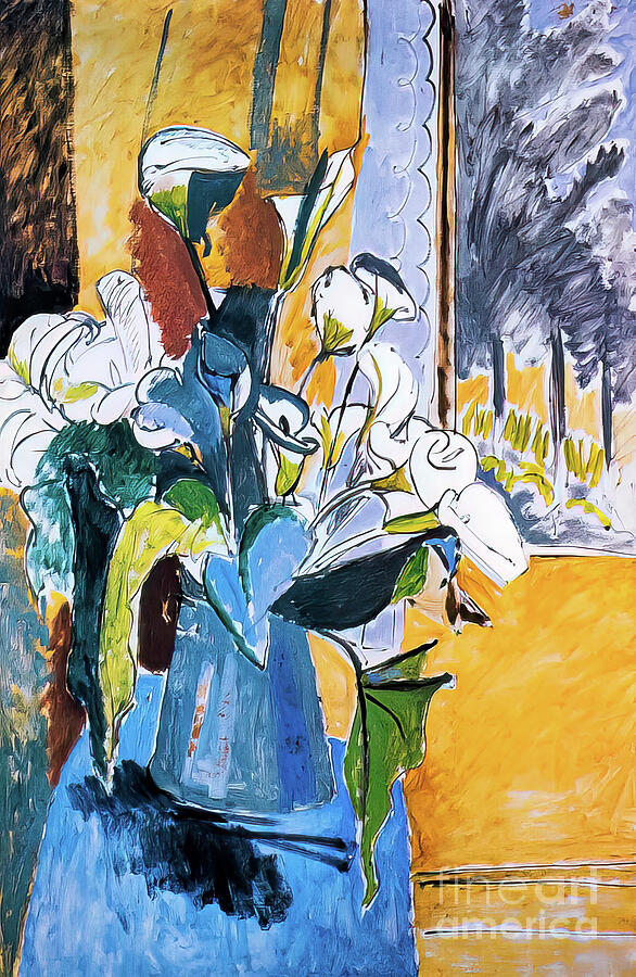 Bouquet on the Veranda by Henri Matisse 1913 Painting by Henri Matisse