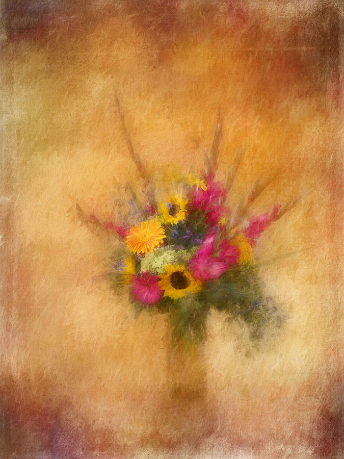 Bouquet Painting Digital Art by Terry Davis