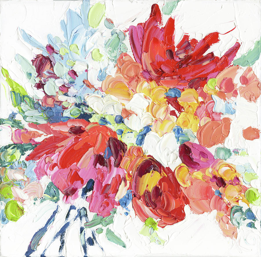Bouquet Study 1  Painting by Katie Geis