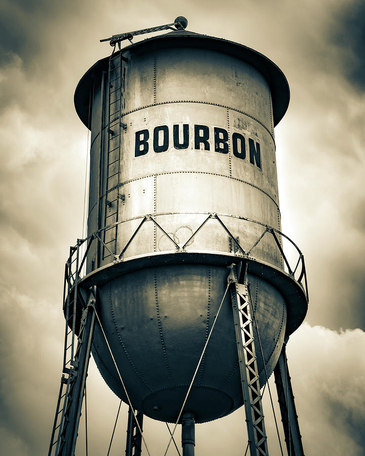 Bourbon Whiskey Photograph - Bourbon on Tap - Sepia by Gregory Ballos