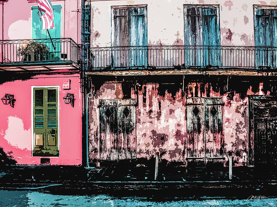 Bourbon Street New Orleans Digital Art By William Hunton Fine Art America 